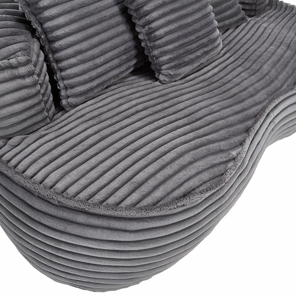Canapé paresseux, chaise longue confortable et durable, dossier haut, pouf, pour adultes et enfants - 2 places