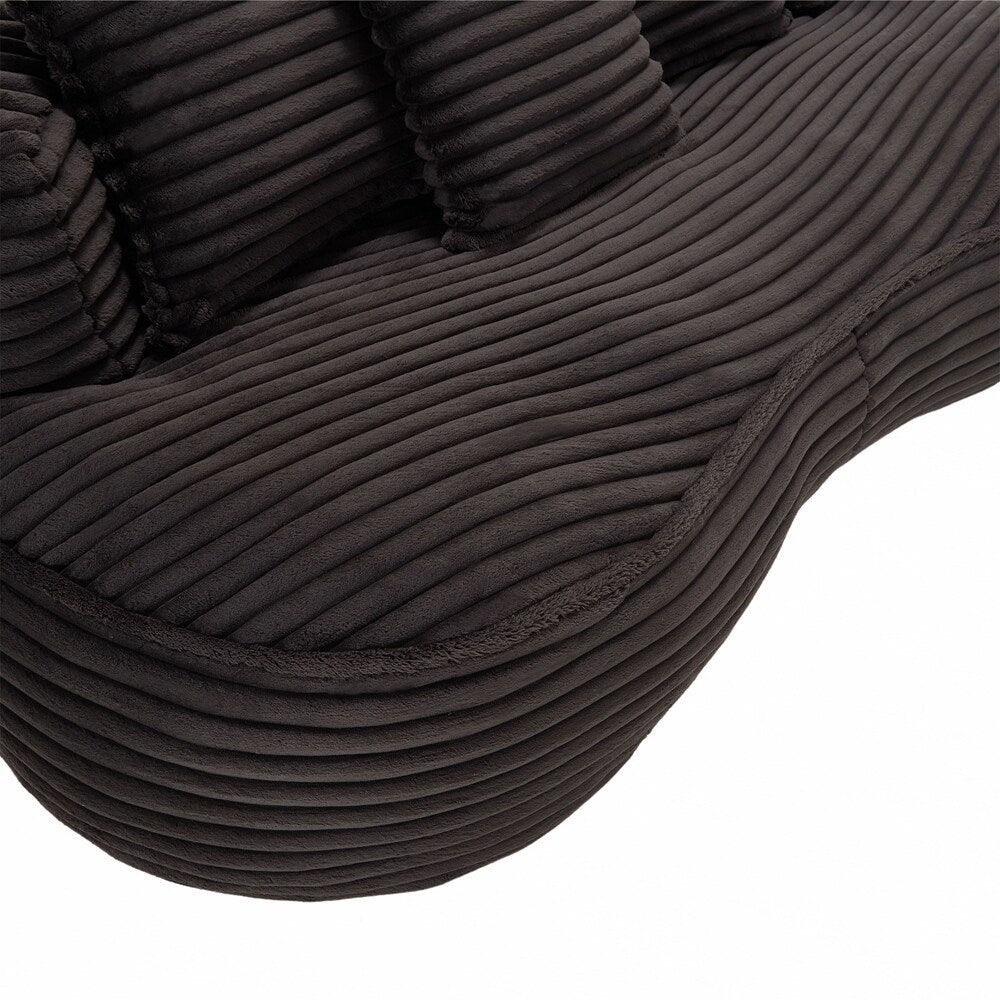 Canapé paresseux, chaise longue confortable et durable, dossier haut, pouf, pour adultes et enfants - 2 places
