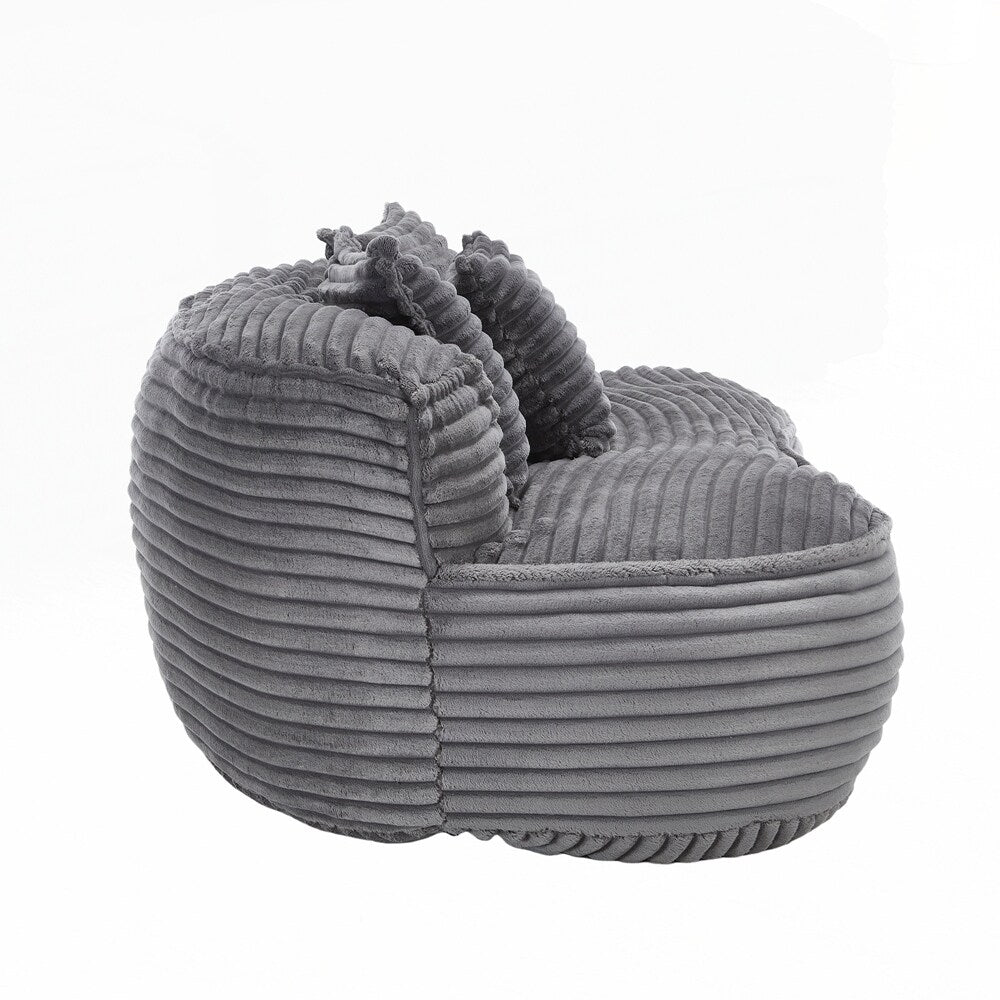 Canapé paresseux, chaise longue confortable et durable, dossier haut, pouf, pour adultes et enfants - 2 places