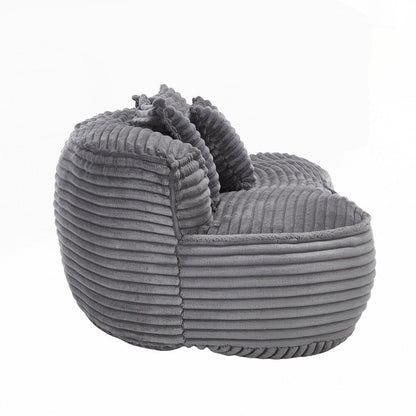 Canapé paresseux, chaise longue confortable et durable, dossier haut, pouf, pour adultes et enfants - 2 places