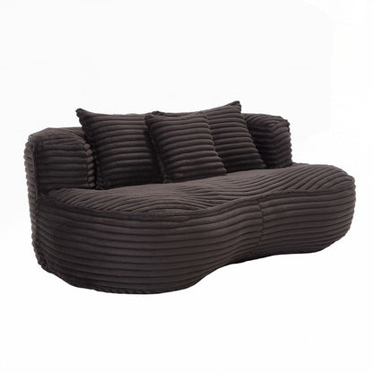 Canapé paresseux, chaise longue confortable et durable, dossier haut, pouf, pour adultes et enfants - 2 places