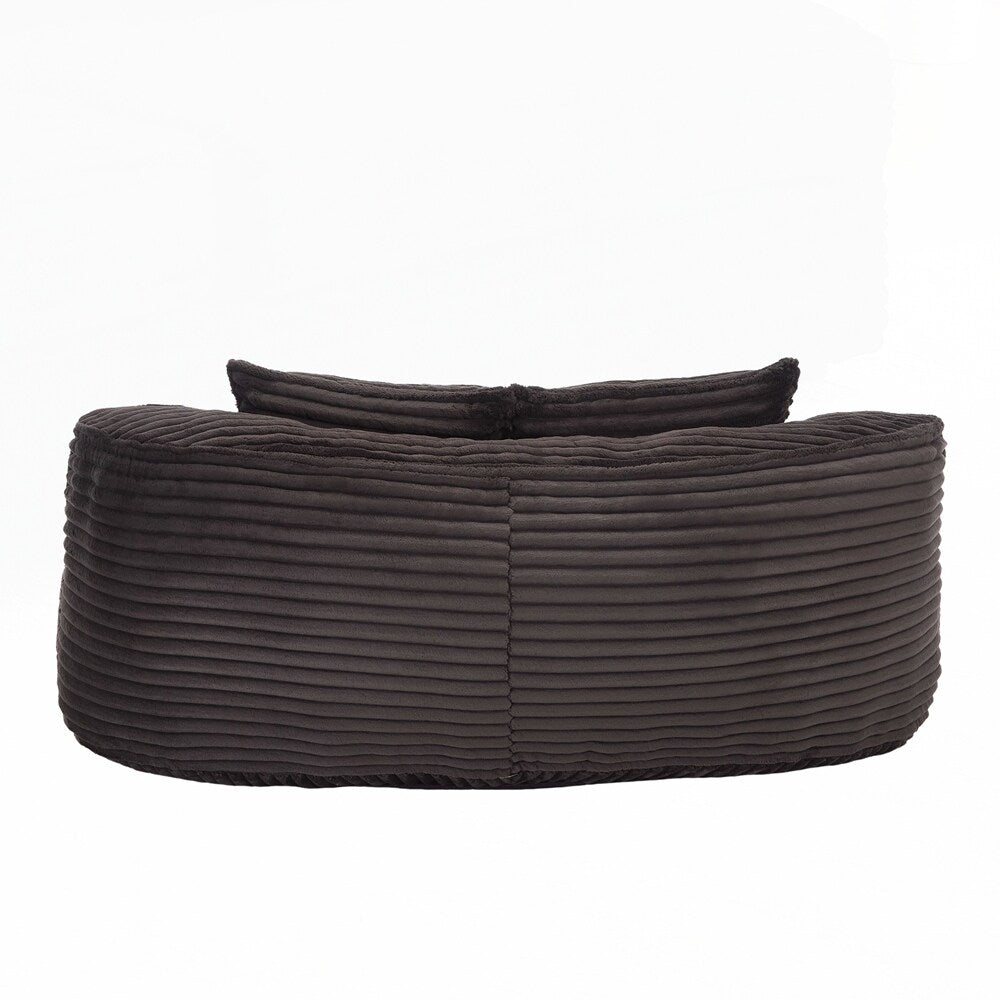 Canapé paresseux, chaise longue confortable et durable, dossier haut, pouf, pour adultes et enfants - 2 places