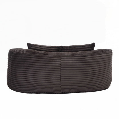 Canapé paresseux, chaise longue confortable et durable, dossier haut, pouf, pour adultes et enfants - 2 places