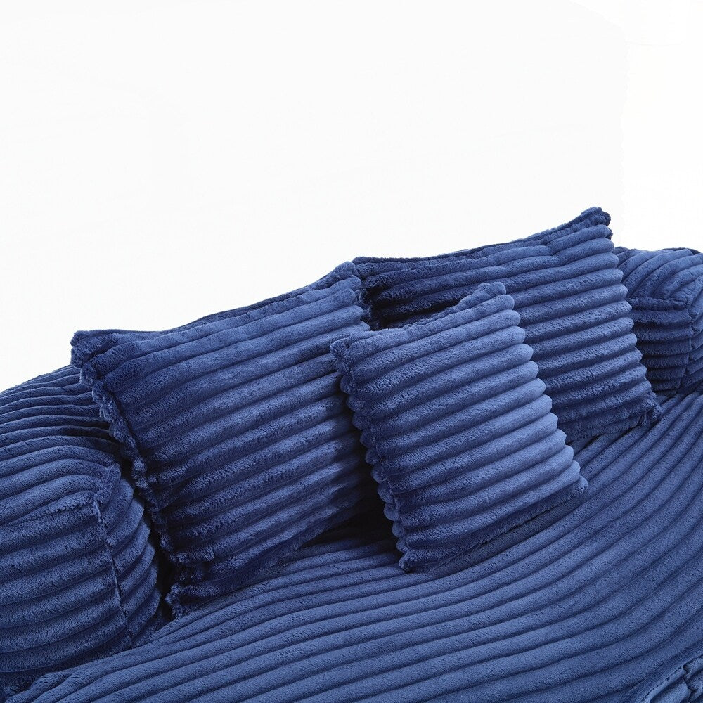 Canapé paresseux, chaise longue confortable et durable, dossier haut, pouf, pour adultes et enfants - 2 places