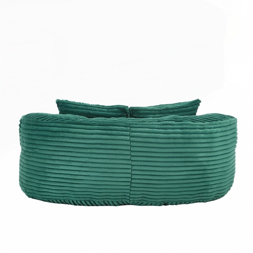 Canapé paresseux, chaise longue confortable et durable, dossier haut, pouf, pour adultes et enfants - 2 places