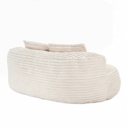 Canapé paresseux, chaise longue confortable et durable, dossier haut, pouf, pour adultes et enfants - 2 places