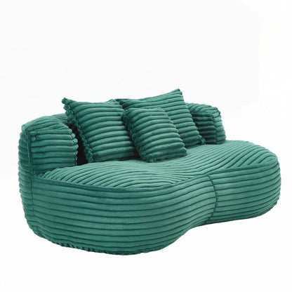 Canapé paresseux, chaise longue confortable et durable, dossier haut, pouf, pour adultes et enfants - 2 places