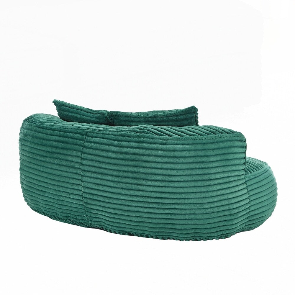 Canapé paresseux, chaise longue confortable et durable, dossier haut, pouf, pour adultes et enfants - 2 places