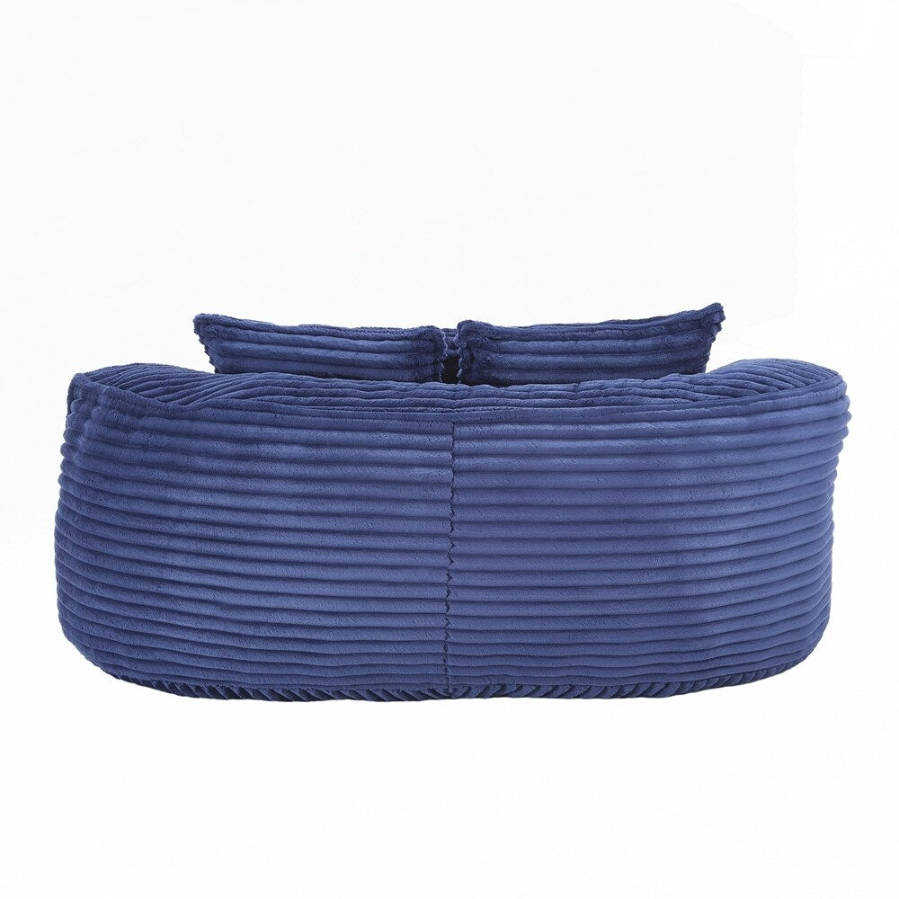 Canapé paresseux, chaise longue confortable et durable, dossier haut, pouf, pour adultes et enfants - 2 places