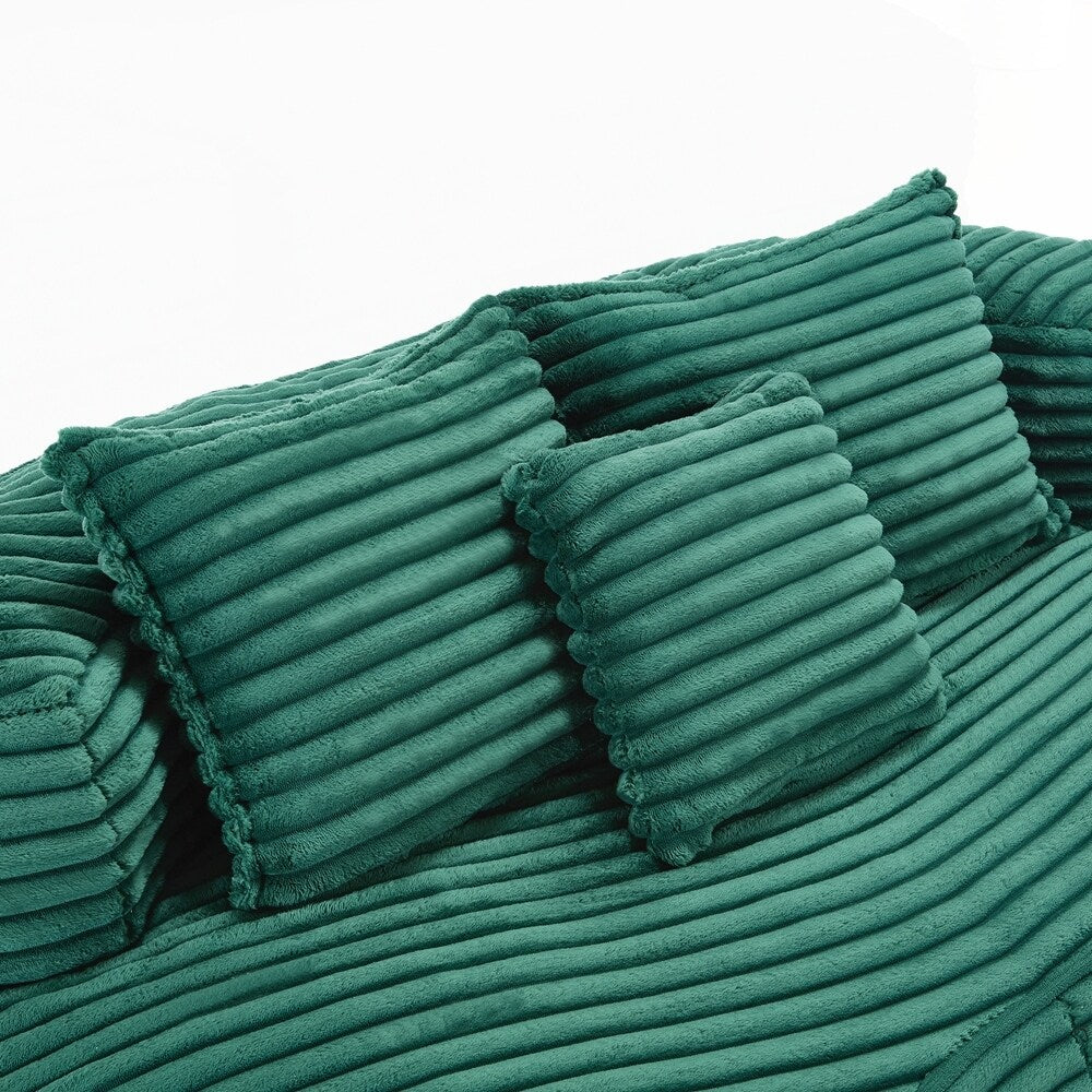 Canapé paresseux, chaise longue confortable et durable, dossier haut, pouf, pour adultes et enfants - 2 places