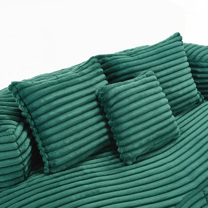 Canapé paresseux, chaise longue confortable et durable, dossier haut, pouf, pour adultes et enfants - 2 places