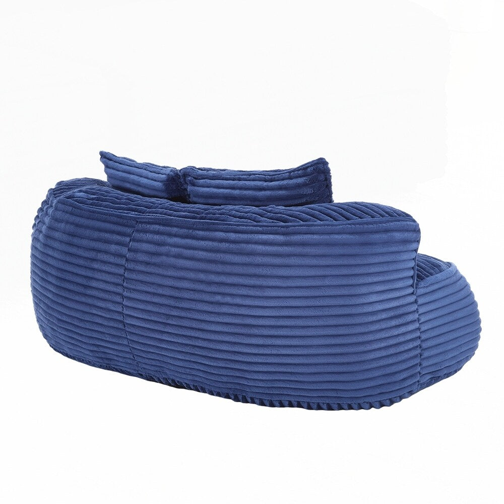 Canapé paresseux, chaise longue confortable et durable, dossier haut, pouf, pour adultes et enfants - 2 places