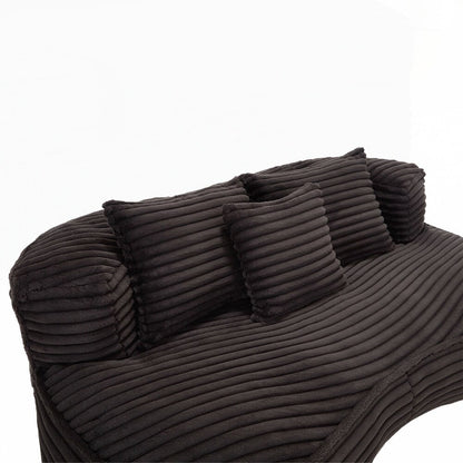 Canapé paresseux, chaise longue confortable et durable, dossier haut, pouf, pour adultes et enfants - 2 places