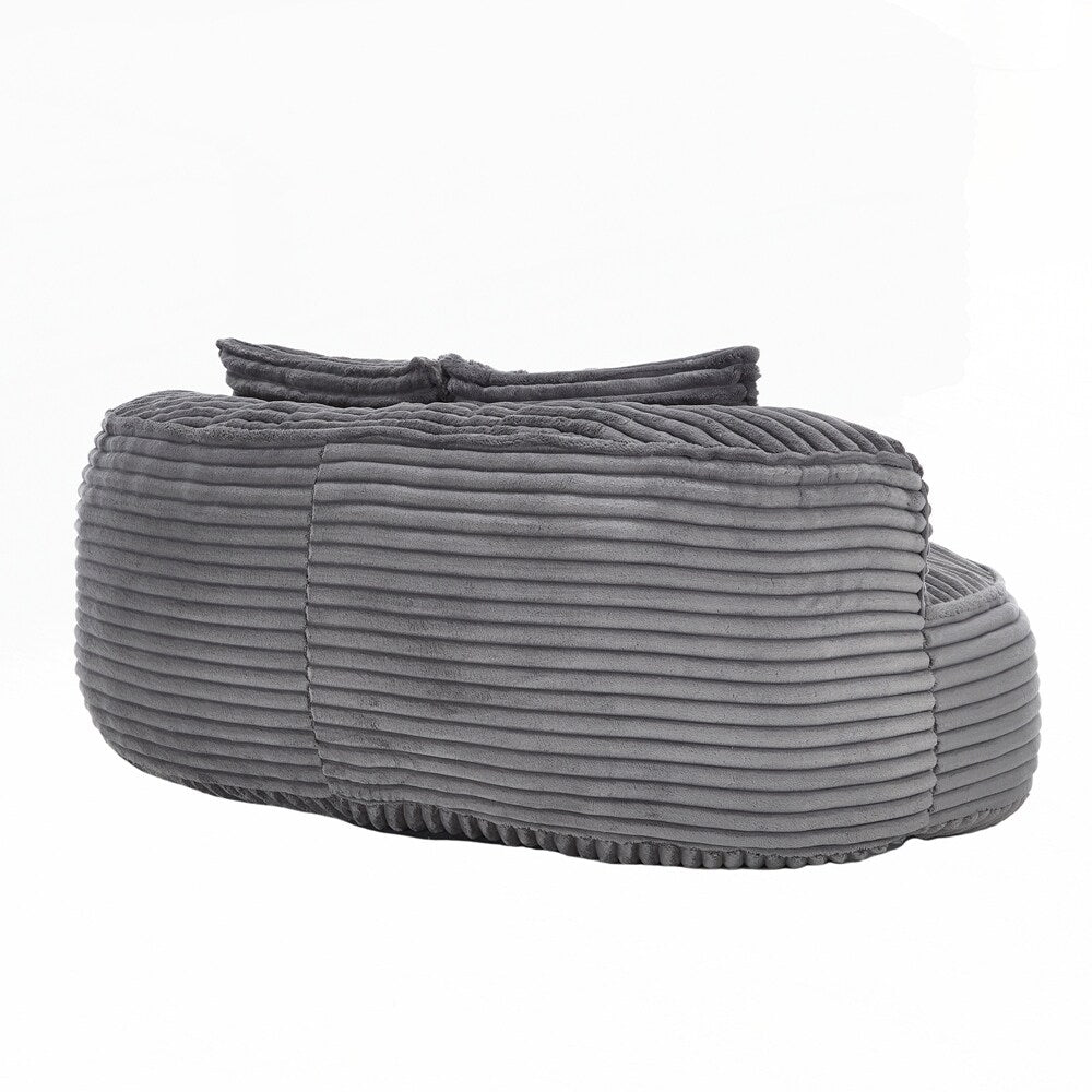 Canapé paresseux, chaise longue confortable et durable, dossier haut, pouf, pour adultes et enfants - 2 places