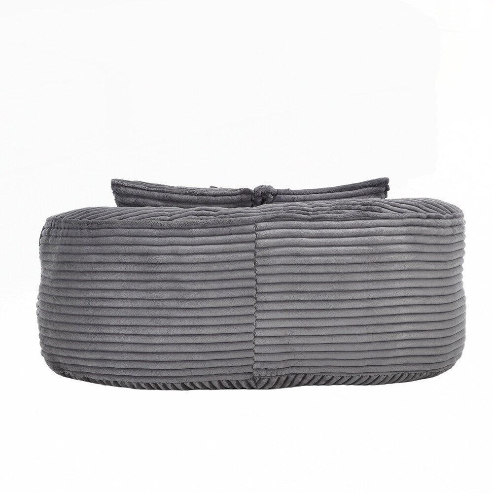 Canapé paresseux, chaise longue confortable et durable, dossier haut, pouf, pour adultes et enfants - 2 places