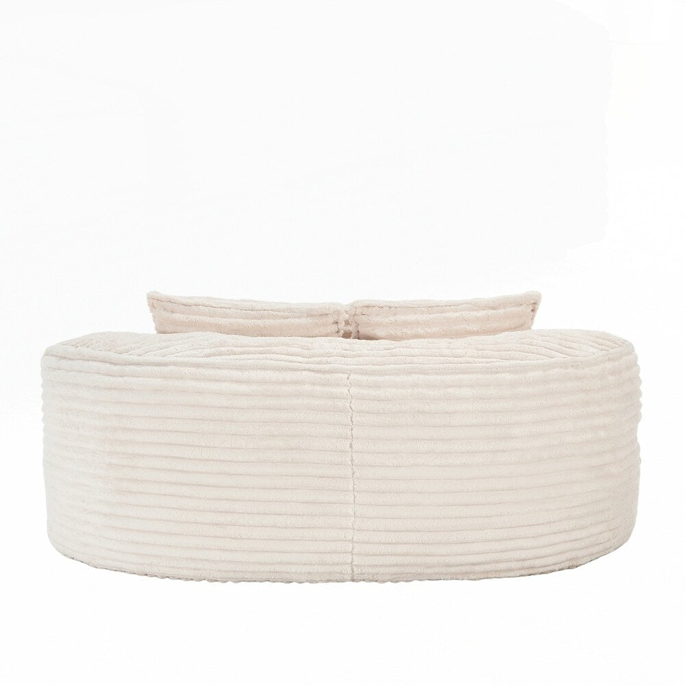 Canapé paresseux, chaise longue confortable et durable, dossier haut, pouf, pour adultes et enfants - 2 places