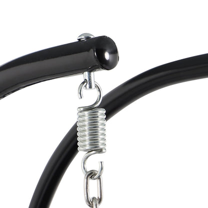 Chaise suspendue en forme d'œuf pour 2 personnes LeisureMod avec support - Hamac balançoire en rotin tressé pour intérieur/extérieur avec coussins