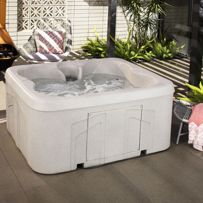 Spa Lifesmart LS100 4 places, 13 jets, 110v, prêt à brancher, avec éclairage LED sous-marin.