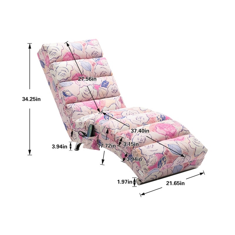 Fauteuil de massage en lin avec télécommande, fauteuil de massage électrique ergonomique, 5 modes.