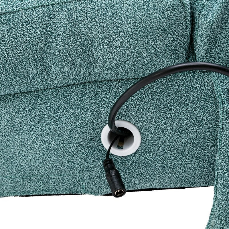 Fauteuil de massage en lin avec télécommande, fauteuil de massage électrique ergonomique, 5 modes.