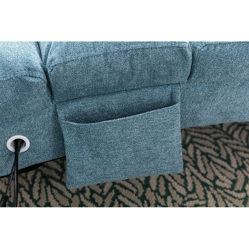 Fauteuil de massage en lin avec télécommande, fauteuil de massage électrique ergonomique, 5 modes.