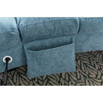 Fauteuil de massage en lin avec télécommande, fauteuil de massage électrique ergonomique, 5 modes.