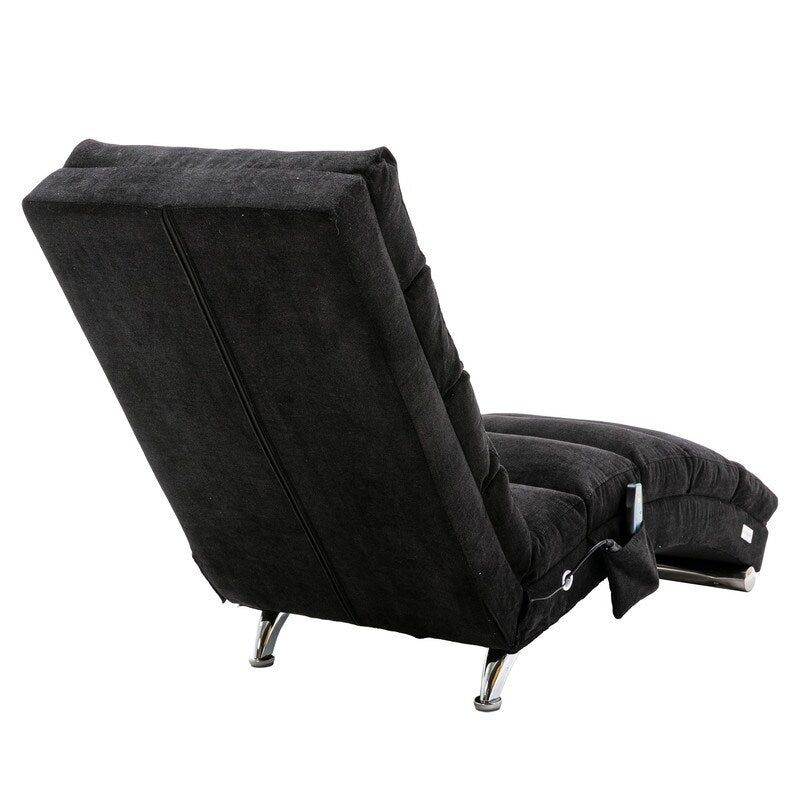 Fauteuil de massage en lin avec télécommande, fauteuil de massage électrique ergonomique, 5 modes.