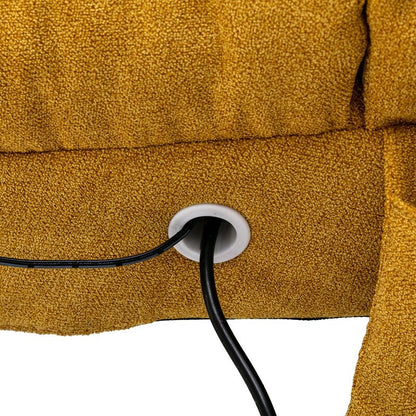 Fauteuil de massage en lin avec télécommande, fauteuil de massage électrique ergonomique, 5 modes.