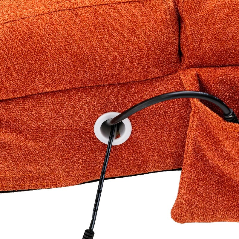 Fauteuil de massage en lin avec télécommande, fauteuil de massage électrique ergonomique, 5 modes.