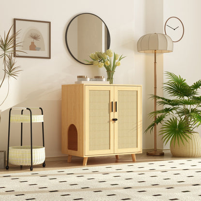 Abri pour litière, meuble pour litière de chat, table d'appoint, table de canapé