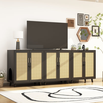 Abri pour litière, meuble pour litière de chat, table d'appoint, table de canapé