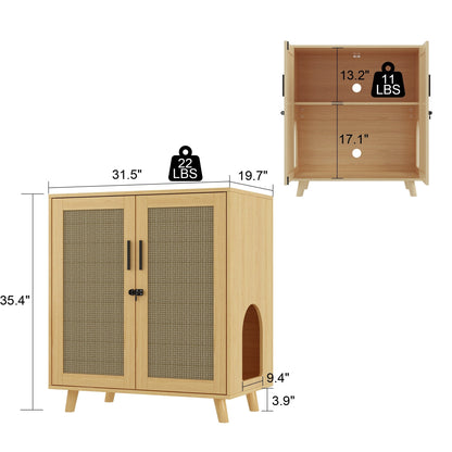 Abri pour litière, meuble pour litière de chat, table d'appoint, table de canapé