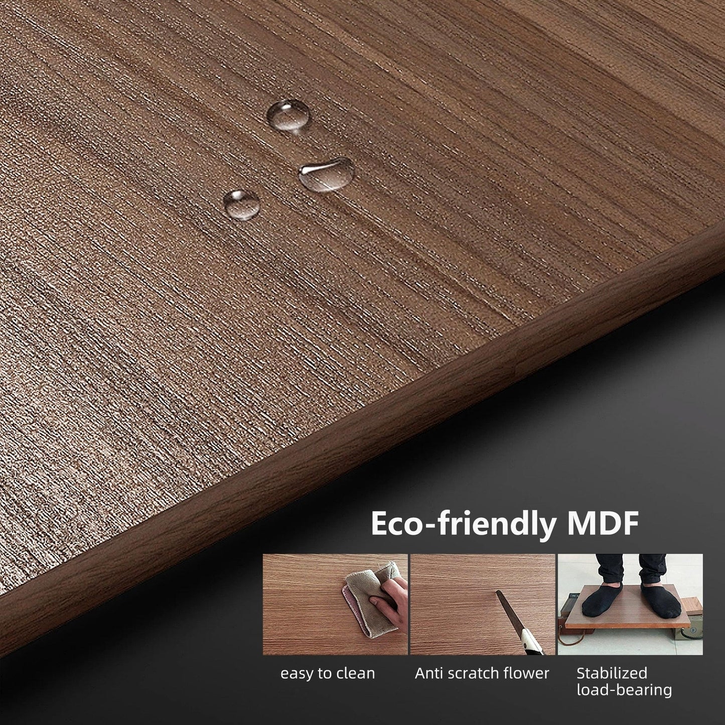 Meuble TV style Mid-Century Modern avec 4 portes et rangements, compatible avec les télévisions jusqu'à 100 pouces, meuble de salon pour système multimédia.