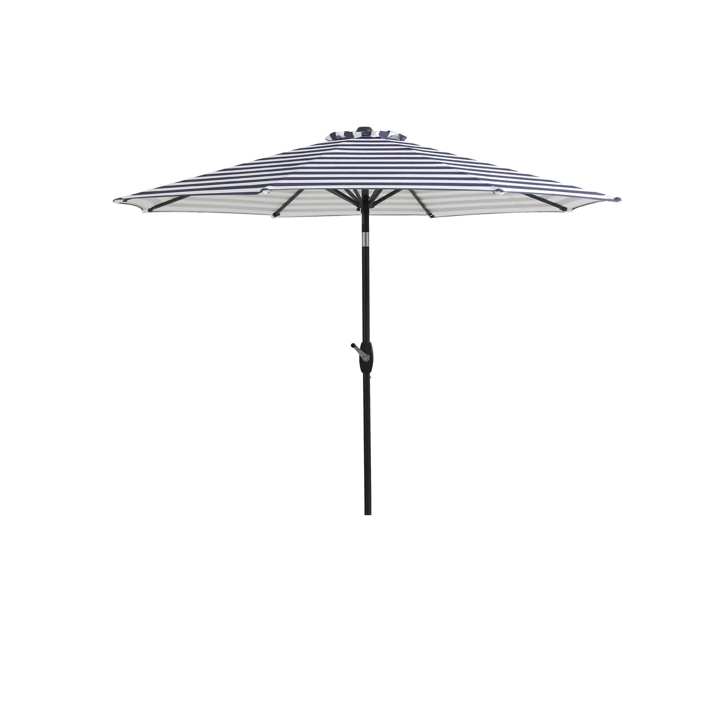 Parasol de terrasse Lopes de 2,7 m avec pied à poids à finition bronze inclus.