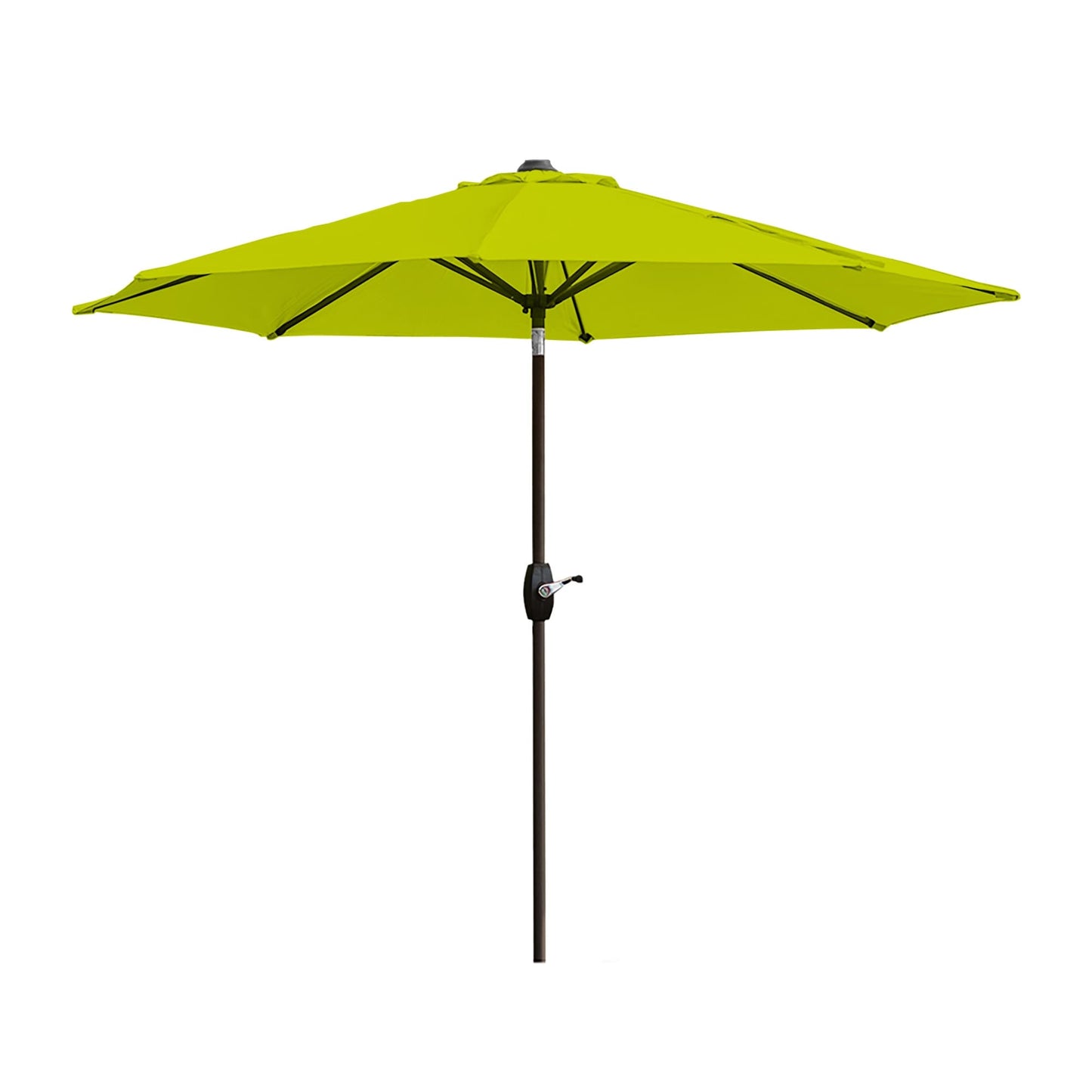 Parasol de terrasse Lopes de 2,7 m avec pied à poids à finition bronze inclus.