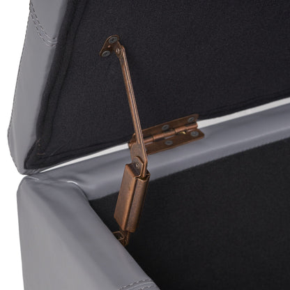 Banc de rangement Lucinda en simili cuir de Christopher Knight Home - 130,5 cm L x 44,5 cm l x 41,3 cm H