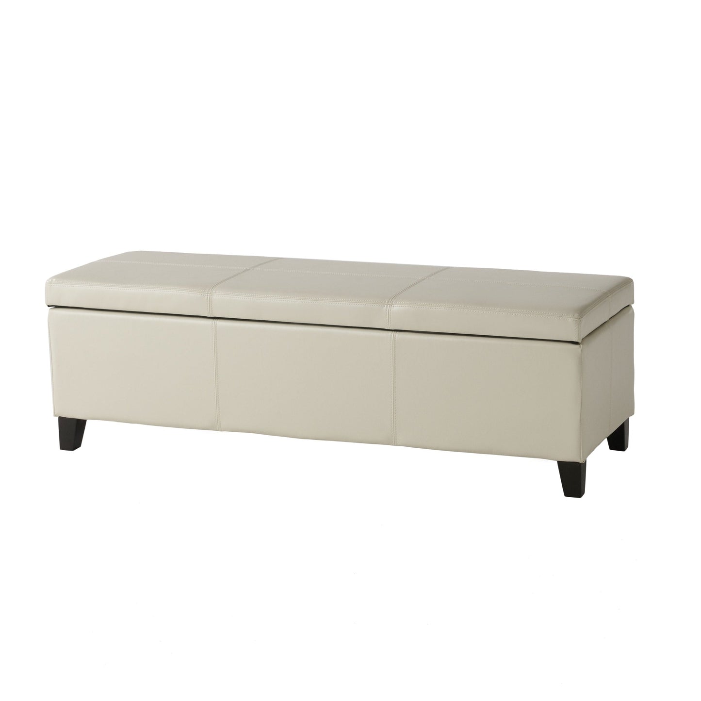 Banc de rangement Lucinda en simili cuir de Christopher Knight Home - 130,5 cm L x 44,5 cm l x 41,3 cm H