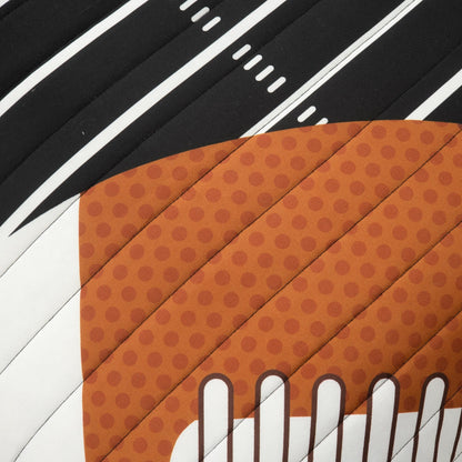 Lush Decor Drap de couette réversible pour enfant surdimensionné à motif de football américain