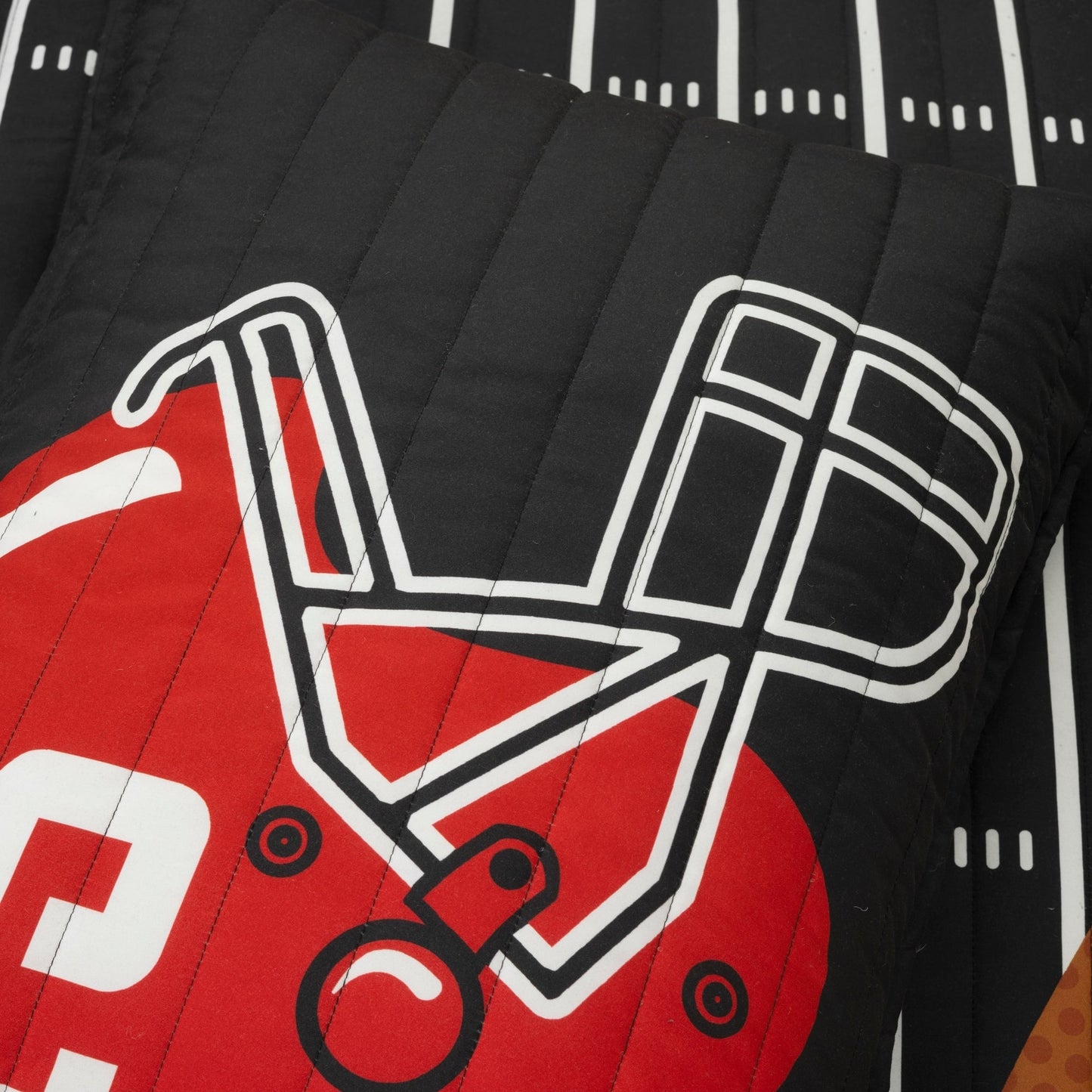 Lush Decor Drap de couette réversible pour enfant surdimensionné à motif de football américain