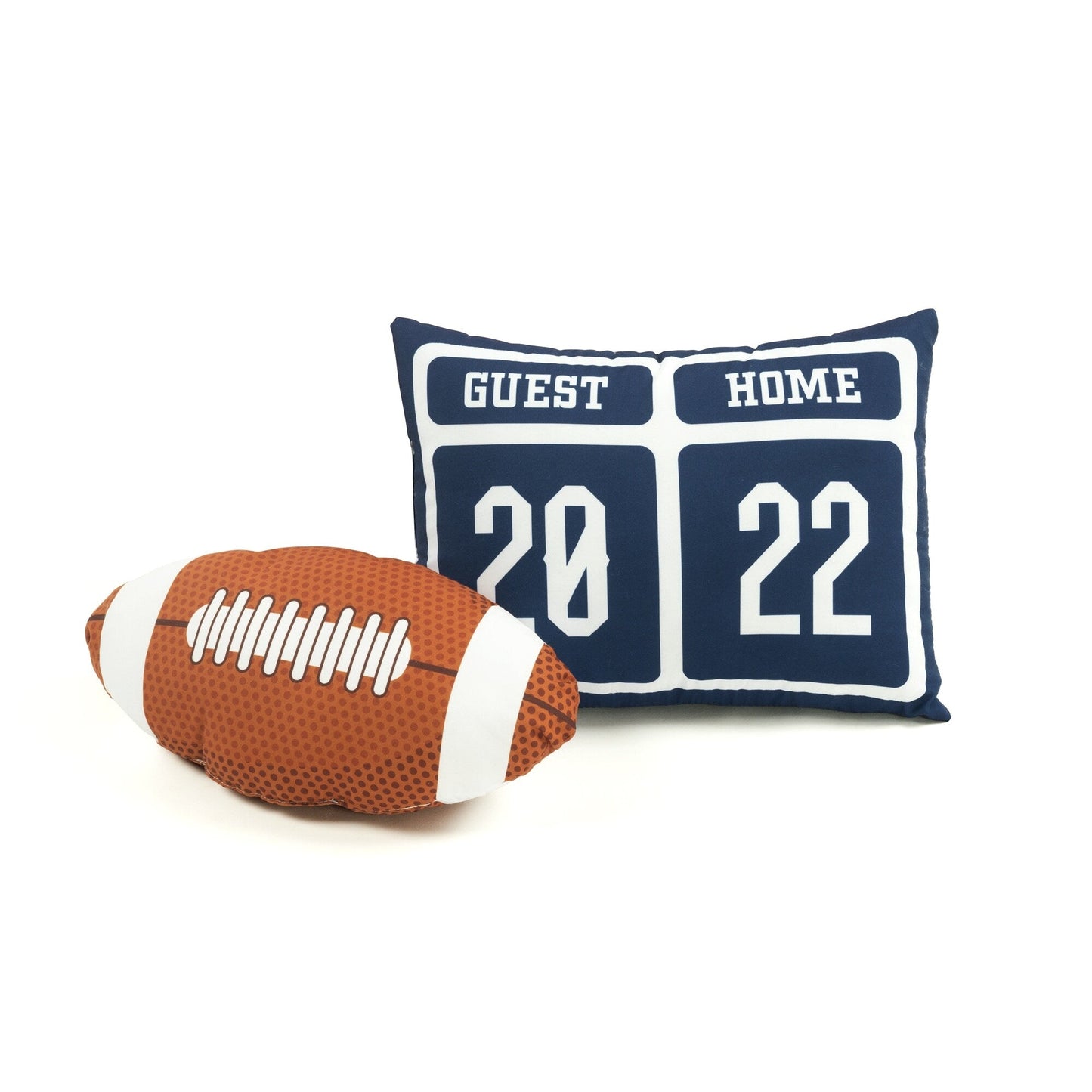 Lush Decor Drap de couette réversible pour enfant surdimensionné à motif de football américain