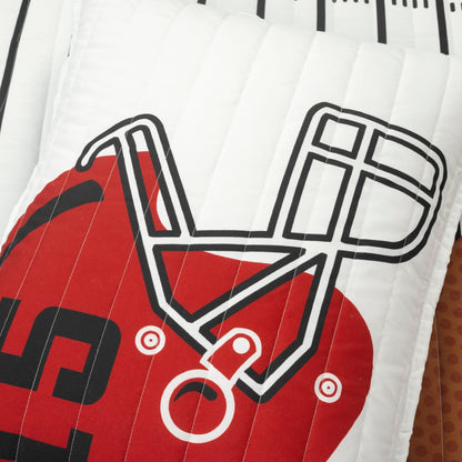 Lush Decor Drap de couette réversible pour enfant surdimensionné à motif de football américain