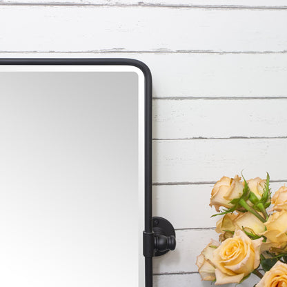 TEHOME Lutalo miroir de salle de bain/coiffeuse horizontal biseauté