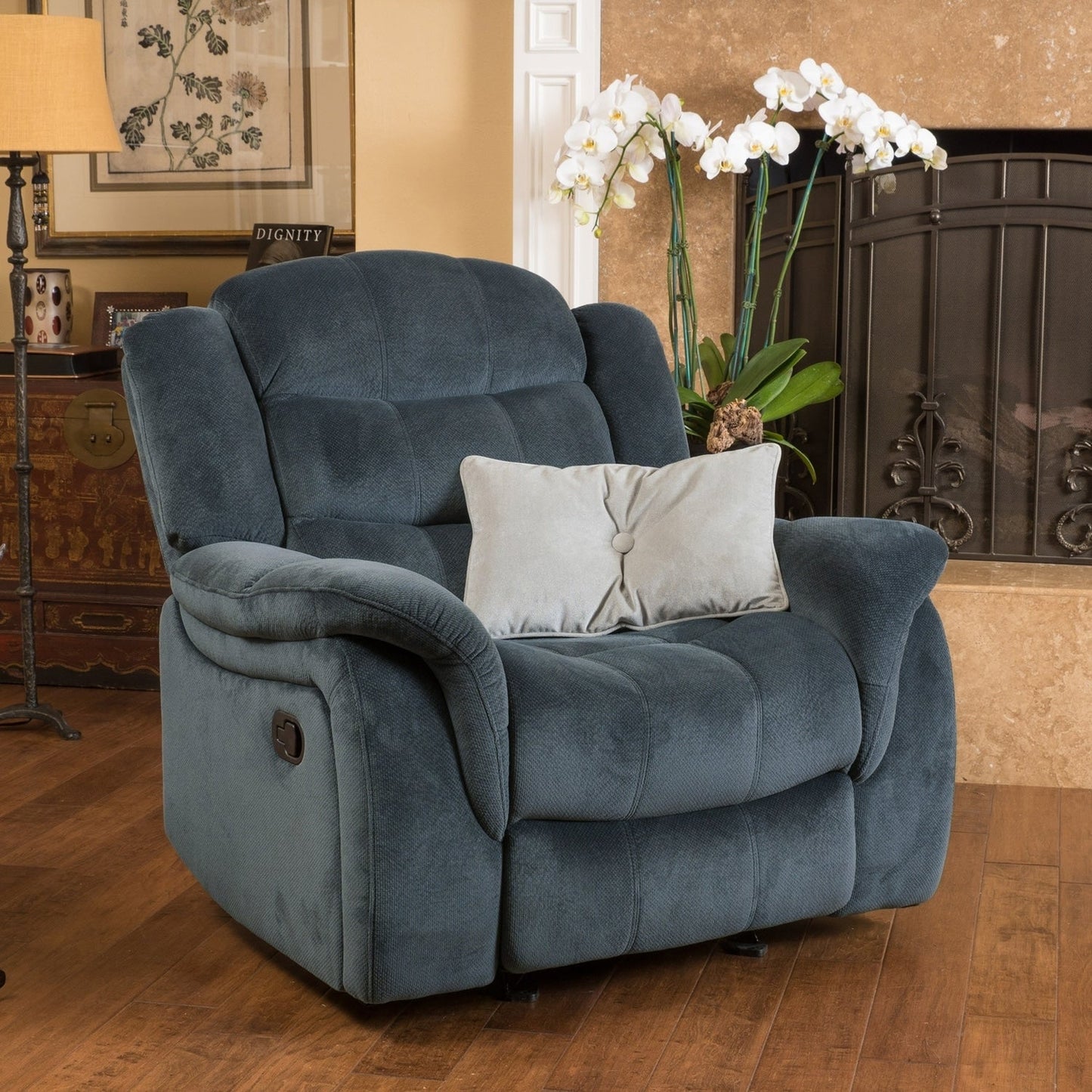 Fauteuil inclinable surdimensionné de luxe pour une relaxation ultime.