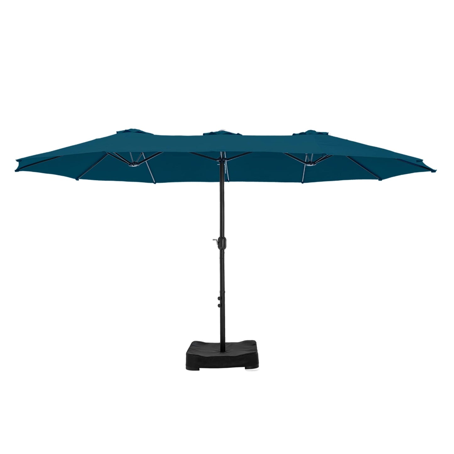 MAISON ARTS Parasol de terrasse extra large double face de 4,5 m avec socle inclus