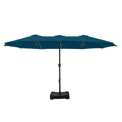 MAISON ARTS Parasol de terrasse extra large double face de 4,5 m avec socle inclus
