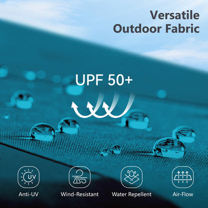 MAISON ARTS Parasol de terrasse extra large double face de 4,5 m avec socle inclus