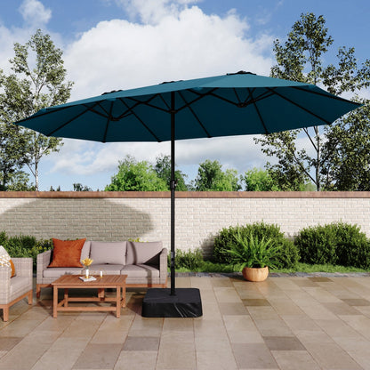 MAISON ARTS Parasol de terrasse extra large double face de 4,5 m avec socle inclus
