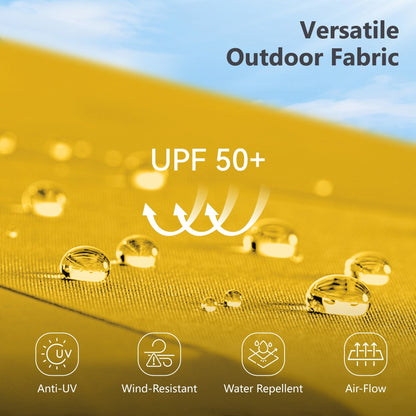 MAISON ARTS Parasol de terrasse extra large double face de 4,5 m avec socle inclus