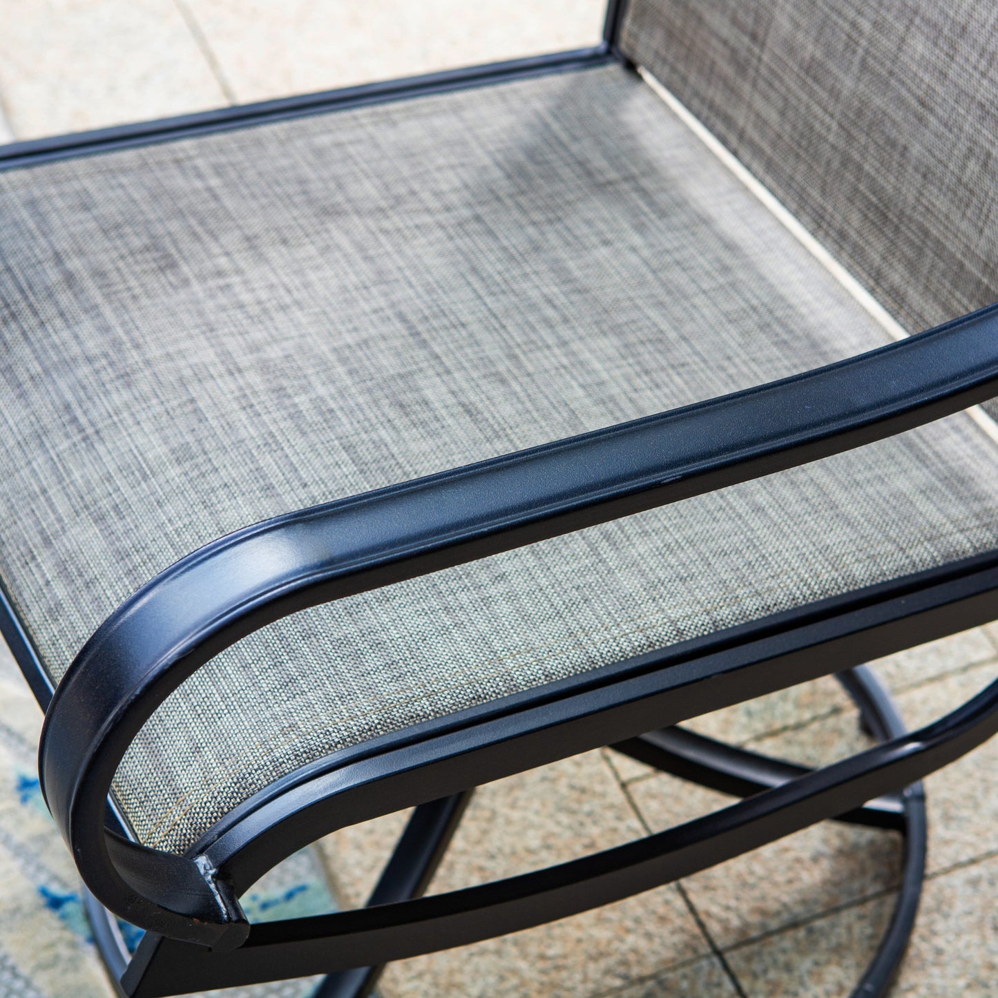 Ensemble de repas de jardin MAISON ARTS 8 pièces avec parasol de jardin de 13 pieds