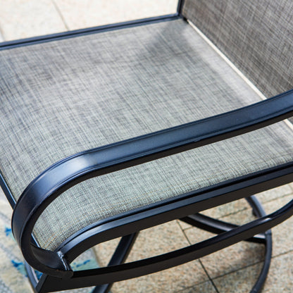 Ensemble de repas de jardin MAISON ARTS 8 pièces avec parasol de jardin de 13 pieds